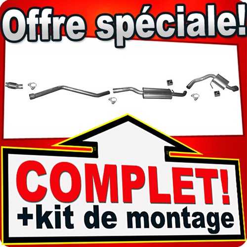 Ligne pot échappement pour - pot,