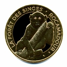 46 ROCAMADOUR Forêt des singes 6, Singe sur une branche, 2019, Monnaie de Paris