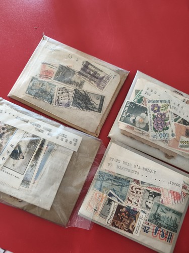 Lot ancien timbres monde en - timbres, du