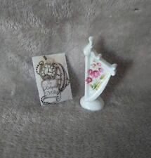 Harpe miniature décor floral