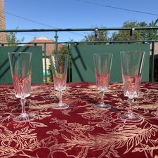 4 flûtes à Champagne cristal