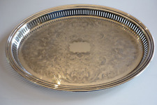 Plateau en métal argenté Fleuron France - Christofle