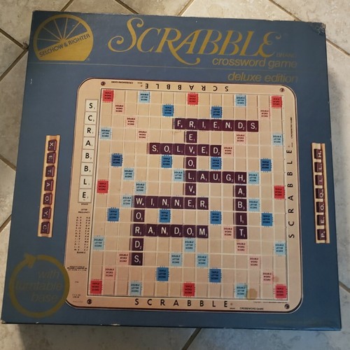 1977 scrabble deluxe edition - deluxe,