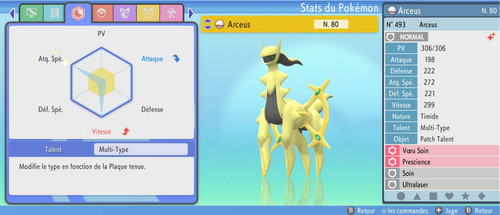 Arceus shiny 6iv pokémon - 6iv, fr