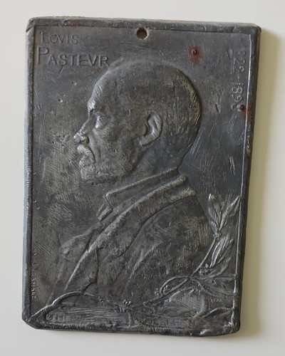 Medaille plaque louis pasteur - medaille,