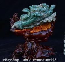 8 "chou feng shui sculpté en Yushan chinois naturel" 百财” Statue de fortune