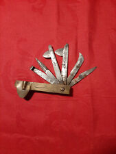 ancien outil de vétérinaire flamme a 6 outils