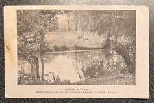 Carte postale bords de l'Yères publicité Larousse Paris Années 1920
