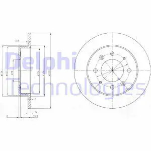 Disque frein plein - disque,
