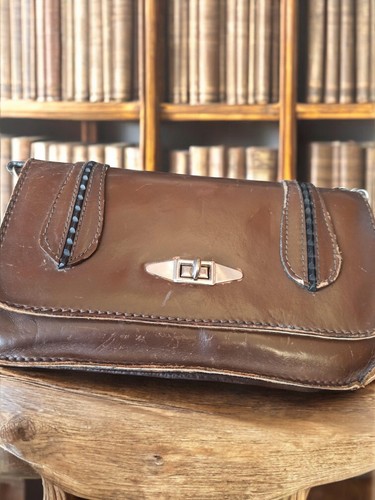 Petite sacoche vintage - en, cuir