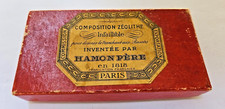 ANCIENNE BOITE VIDE COMPOSITION ZEOLITHE POUR AFFUTAGE  RASOIRS  HAMON PERE 1818