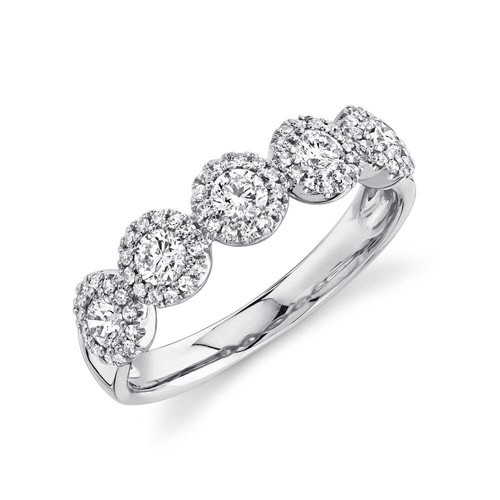14k blanc diamant bague - 14k,