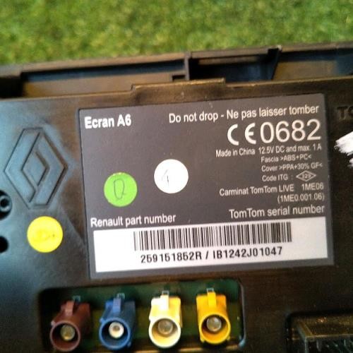 Ecran gps renault clio estate - ecran,