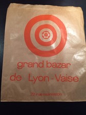Rare ancien Grand sac papier