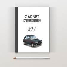 Carnet d'entretien Peugeot 104