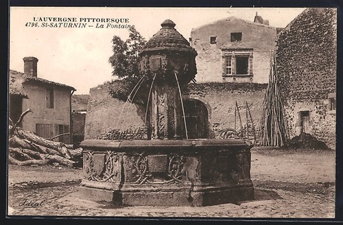 Cpa saint saturnin - saint-saturnin,, la
