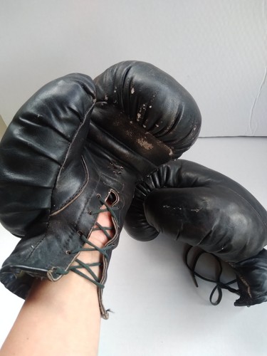 Gants boxe vintage - gants,