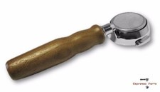 Porte-filtre portafiltre sans fond Expobar poignée en bois de noyer expresso ...