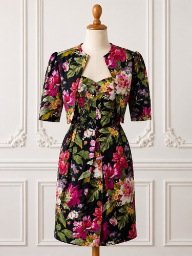 Robe bustier vintage florale - , +