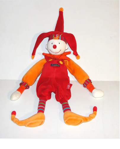 Doudou peluche clown bouffon - clown,