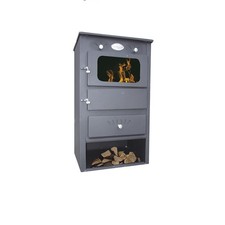 Poêle à bois avec chaudière