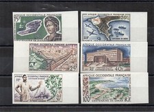 AFRIQUE OCCIDENTALE FRANCAISE N° 22/27 PA Neufs Luxe XX DAKAR NON DENTELES BDF