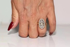 Bague de mariage vintage Art