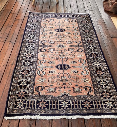 Tapis laine soie pakistan - laine,
