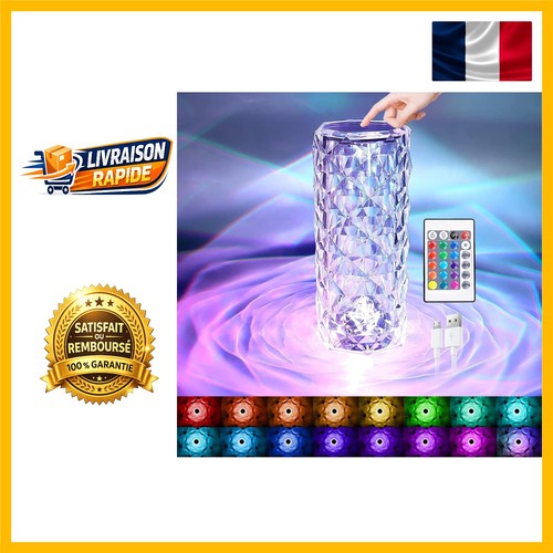 Lampe tactile cristal avec - lampe,