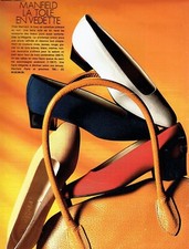  publicité Advertising 0722 1991  chaussures escarpins  Manfield  la toile
