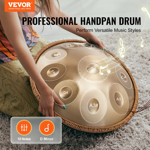 Handpan drum notes - notes, d