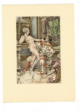 ❤️ 1932 HEROUARD Chéri Hérouard estampe originale femme amour sensualité gravure