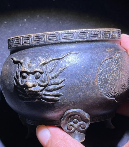 Antique bronze scholar - antique,