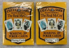 CUTTY SARK SCOTS WHISKY PLAYING CARDS ~ THE REAL McCOY ROARING 20's NEW & SEALED