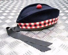 Glengarry Chapeau Triple Hachés Royal Regiment Écosse British Army Motif Asst