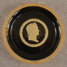 MÉDAILLON FAIENCE FINE PROBABLE APT CASTELET SARREGUEMINES NAPOLÉON 1834 (1/3)