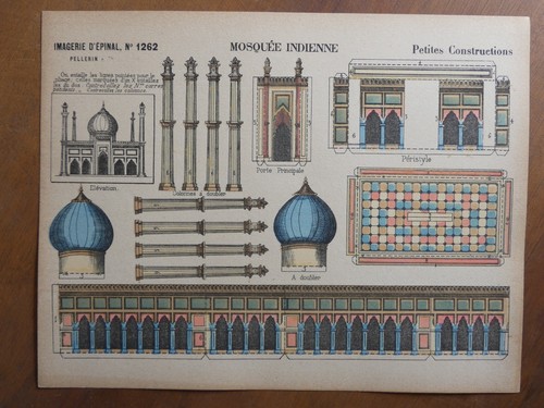 Maquette papier mosquée - papier,