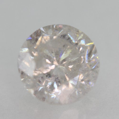 Diamant naturel rehaussé rond - diamant,