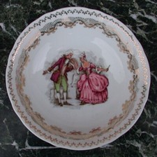 VERSAILLES coupelle / petit bol avec dorure  PORCELAINE style  LOUIS XIV XV XVI