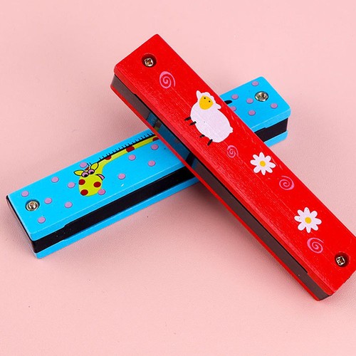 4pcs bois harmonica double - 4pcs,