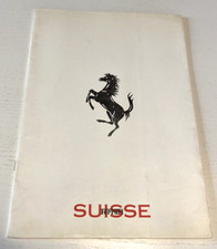 RARE : Notice Commerciale FERRARI  Suisse + lettre de Juillet 1997.