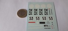 decalcomanie decals déco 1 /43  rené bonnet lm le mans 1963