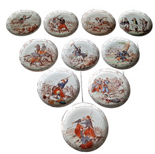 Suite de 10 assiettes Creil et