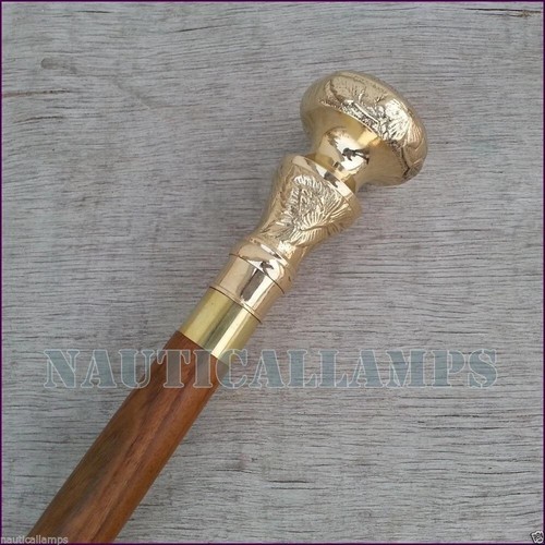 Bâton marche bois fait - bâton,