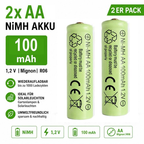 100mah mh nimh - aa,