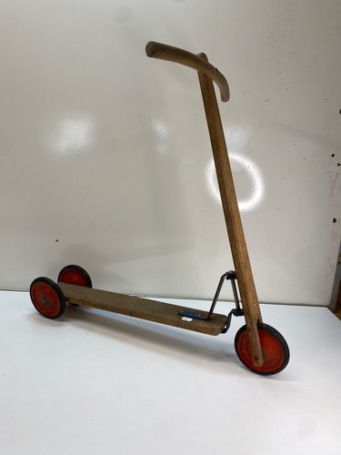 Ancienne trottinette bois - trottinette,
