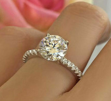 2.25CT Rond Imitation Diamant