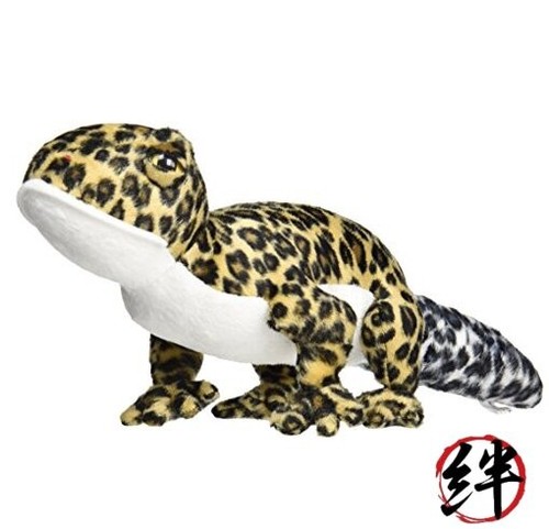 Peluche gecko léopard marron