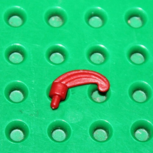 Lego castle red - minifig, plume