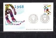 enveloppe 1er jour  nf   sport au fil du temps  ski  jean claude Killy  ;  2000